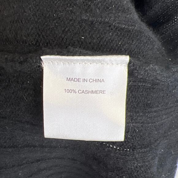 QUINCE Black Mongolian Cashmere Midi Skirt NWT Size Medium - Picture 7 of 8